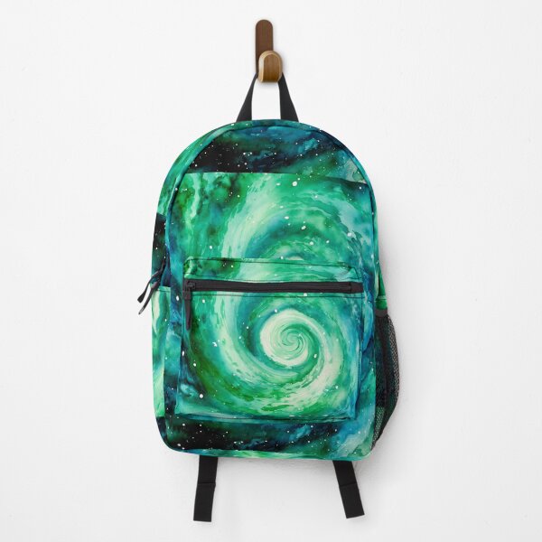 Item preview, Watercolor Green and Blue Swirling Galaxy designed and sold by CodeytheArtist.