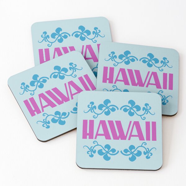 Artikelvorschau, HAWAII. VINTAGE-STIL. PINK BLAU. entworfen und verkauft von 5hertz.