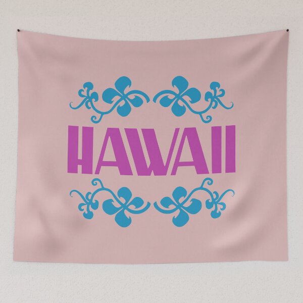 Item preview, HAWAII. VINTAGE STYLE. PINK/BLUE. designed and sold by 5hertz.