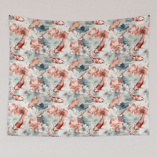 Item preview, Koi Fish Japanese Pattern  designed and sold by Eolithic.
