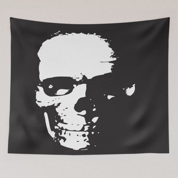 Item preview, BLACK AND WHITE SKULL Abstract Art designed and sold by Bruce ALMIGHTY Baker.