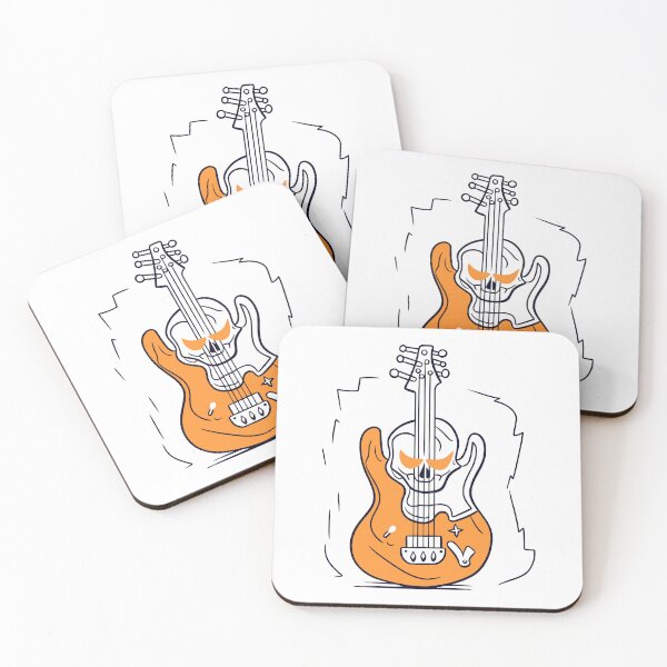 Item preview, Rocking Skull Guitar Art designed and sold by Artwyz.