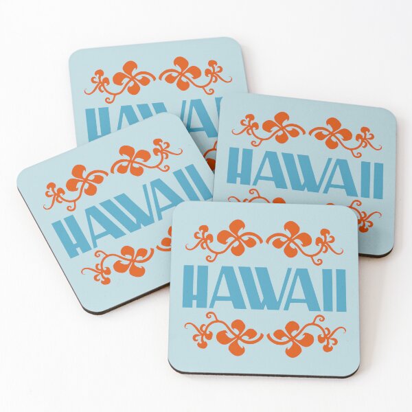 Artikelvorschau, HAWAII. VINTAGE-STIL. ORANGE/BLAU. entworfen und verkauft von 5hertz.