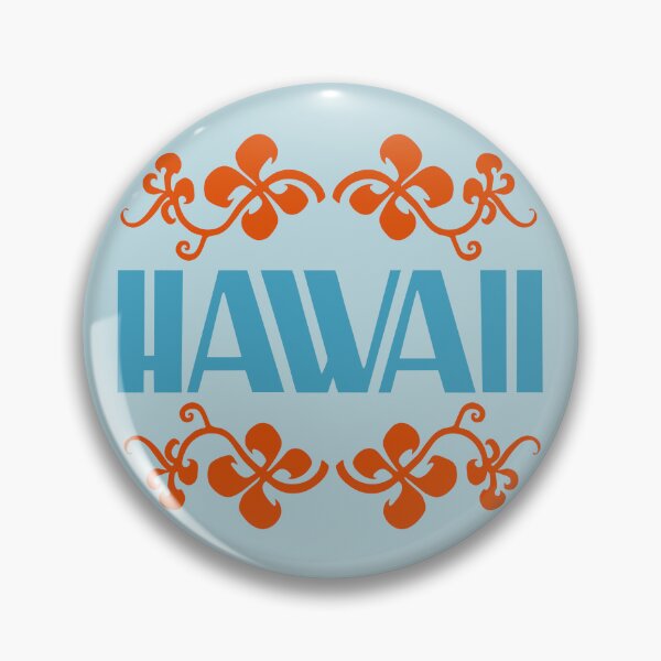 Item preview, HAWAII. VINTAGE STYLE. ORANGE/BLUE. designed and sold by 5hertz.
