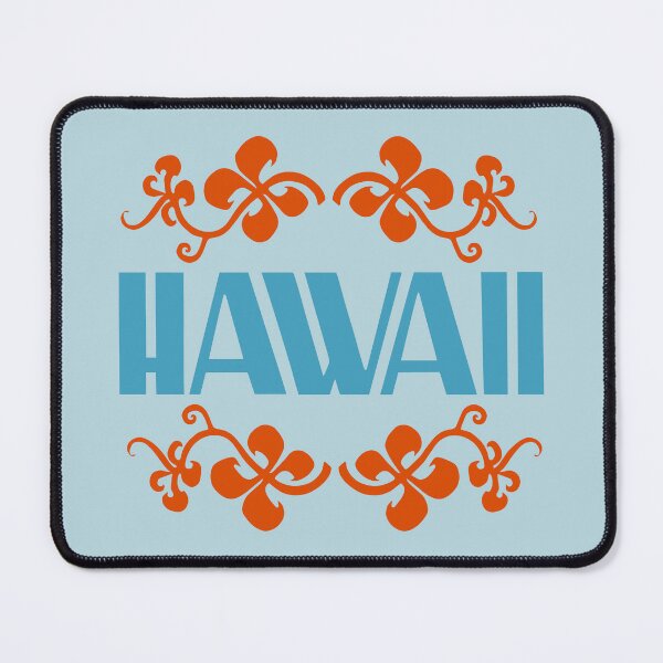 Item preview, HAWAII. VINTAGE STYLE. ORANGE/BLUE. designed and sold by 5hertz.