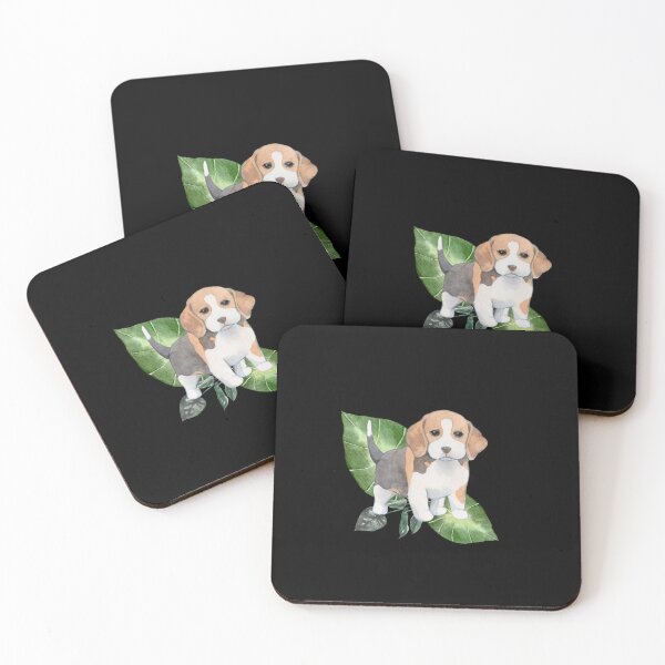 Item preview, Beagle Dog and Lilies Watercolor Design designed and sold by InspiredForever.
