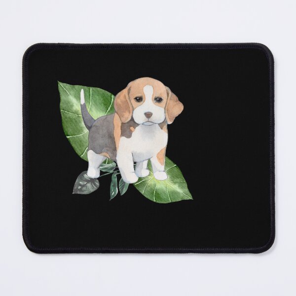 Item preview, Beagle Dog and Lilies Watercolor Design designed and sold by InspiredForever.
