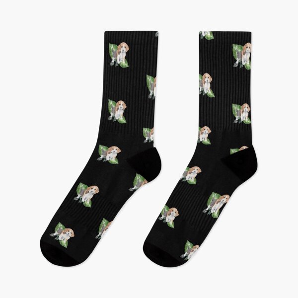 Item preview, Beagle Dog and Lilies Watercolor Design designed and sold by InspiredForever.