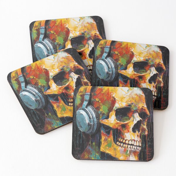 Item preview, Musical Bones: Acrylic Modern Art Skeleton Design V.16 designed and sold by Pexelpanoramas.