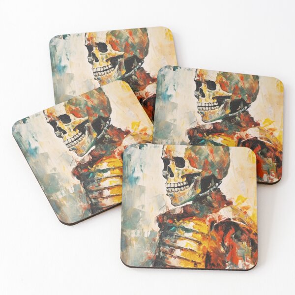 Item preview, Knight Bones: Acrylic Modern Art Skeleton Design V.17 designed and sold by Pexelpanoramas.
