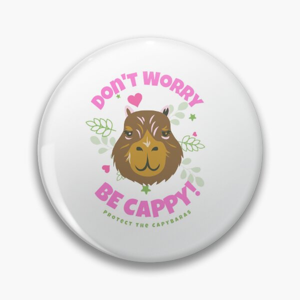 Item preview, Capybara T-Shirt, Don't Worry Be Cappy Tee designed and sold by CloverAnnie.