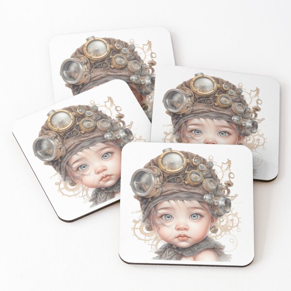 Item preview, Girl Baby Steampunk Portrait.  designed and sold by IrinaMinevich.