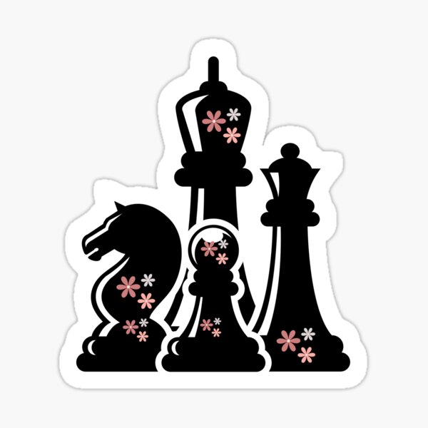 floral chess Sticker