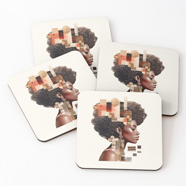 Item preview, Nubian Grace: Angelic Afro-Centric Abstract designed and sold by NoirCultureC-2.