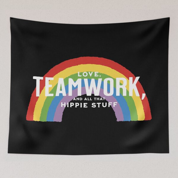 Item preview, Love, teamwork, and all that hippie stuff designed and sold by JoseloRochaArt.