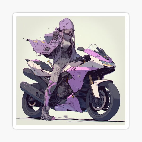 Anime girl on a motorcycle HD wallpapers  Pxfuel
