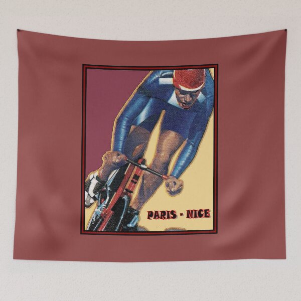 Item preview, PARIS-NICE: Abstract Surreal Bicycle Racing Advertising Print designed and sold by posterbobs.