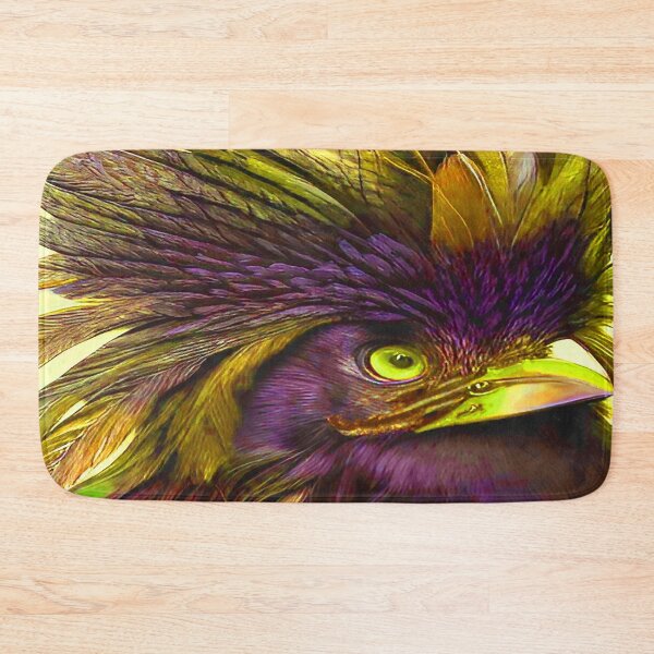 Item preview, Bird with Ruffled Head of Feathers Morning Hair Yellow Gold designed and sold by deniselynnimage.