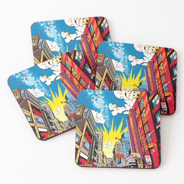 Item preview, Pop art city designed and sold by Clawsorrow.