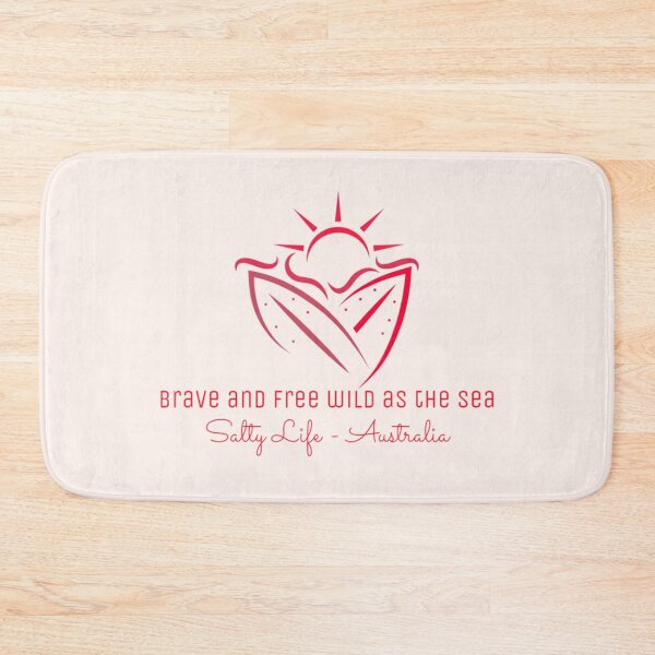 Item preview, Brave and Free, Wild as the Sea - Salty Life - Australia designed and sold by Corinne Alexa Jackson.
