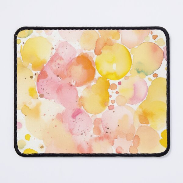 Item preview, Sunny Purple Grey and Pink Abstract Round Splashes in Light Pastel Colors designed and sold by MeowcuryRising.