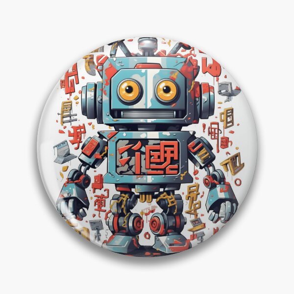 Item preview, Serie de robots: ilustraciones gráficas geniales designed and sold by R-RHAPSODY.
