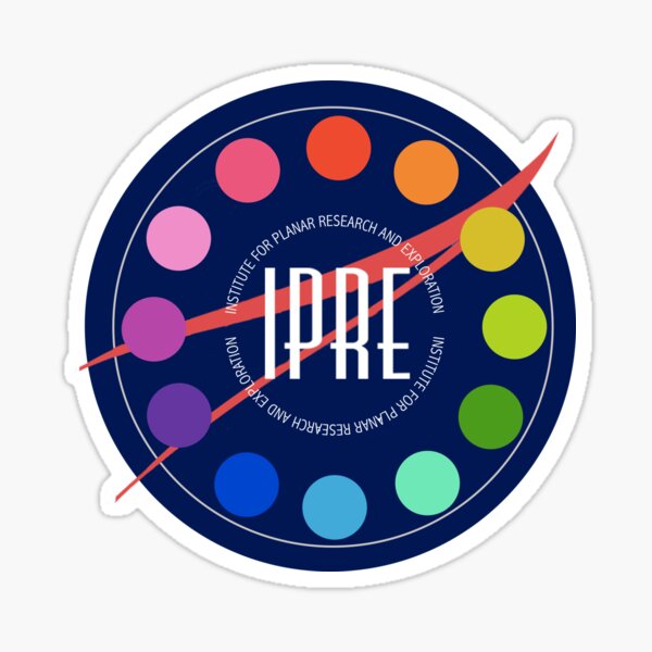 Institute for Planar Research and Exploration Badge Sticker