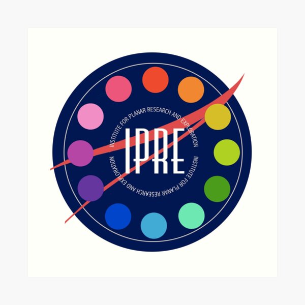 Institute for Planar Research and Exploration Badge Art Print