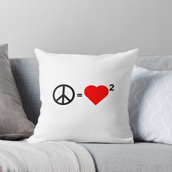 Item preview, Peace equals Love squared T-Shirt designed and sold by MalmoDesigns.