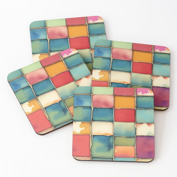 Item preview, Vintage Multicor Pattern Patchwork.  designed and sold by Giulivo Store Graphic.
