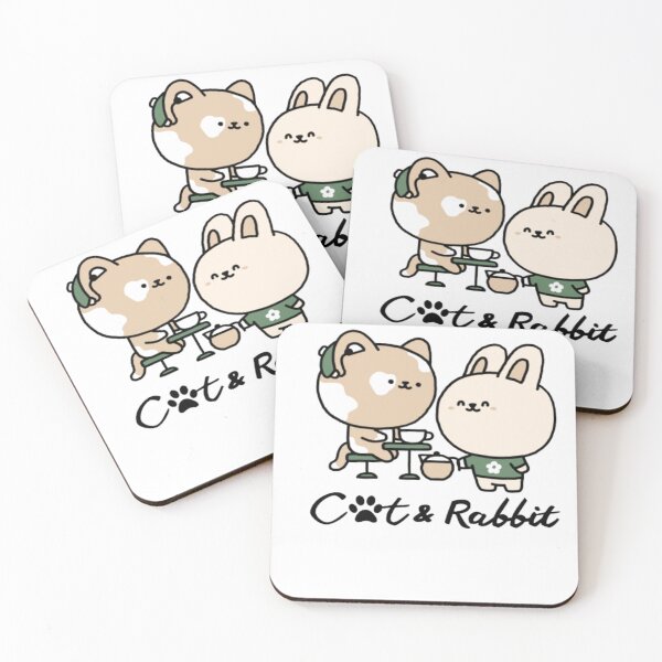 Item preview, Cat & rabbit  designed and sold by AnimalWorldArtt.