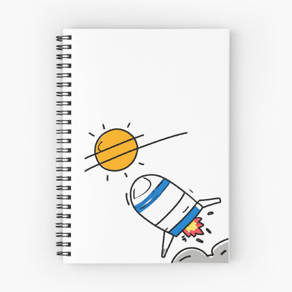 Item preview, Rocket Taking Off - Vector Sticker in Cartoon Style designed and sold by E-PrintStore.
