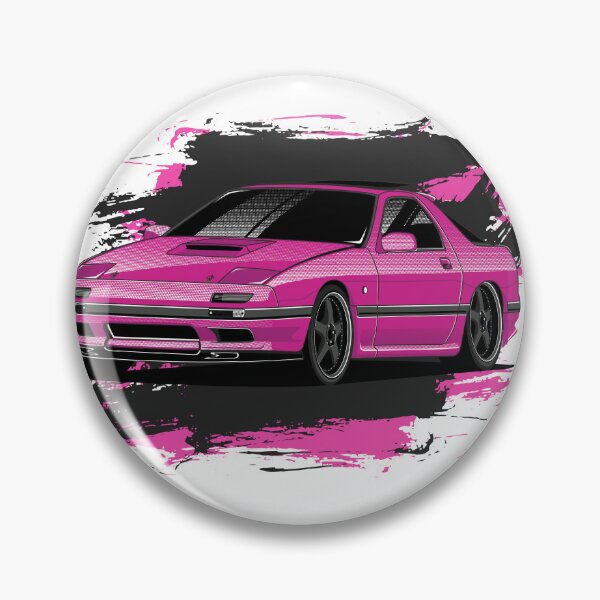 Item preview, Pink FC RX7 Mazda Rotary Powered Wankel JDM designed and sold by dragphotos.