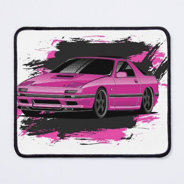 Item preview, Pink FC RX7 Mazda Rotary Powered Wankel JDM designed and sold by dragphotos.