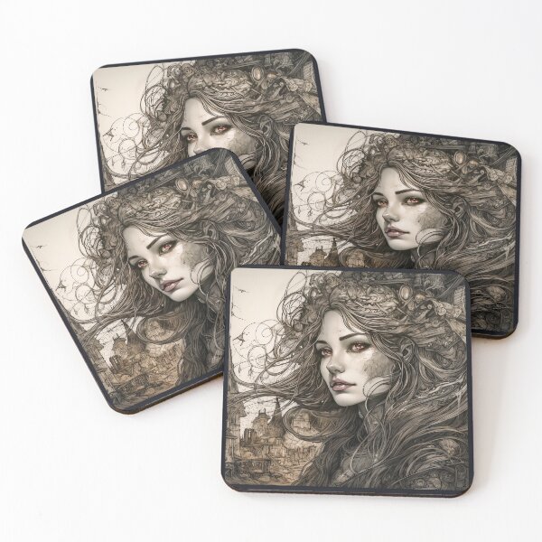 Item preview,  portrait painting of beauty(no background) designed and sold by Hermossa-Art.