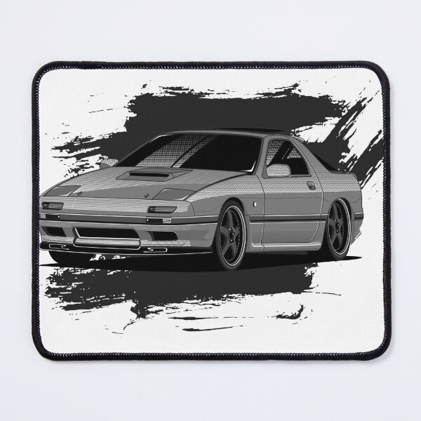 Item preview, Grey FC RX7 Mazda Rotary Powered Wankel JDM designed and sold by dragphotos.