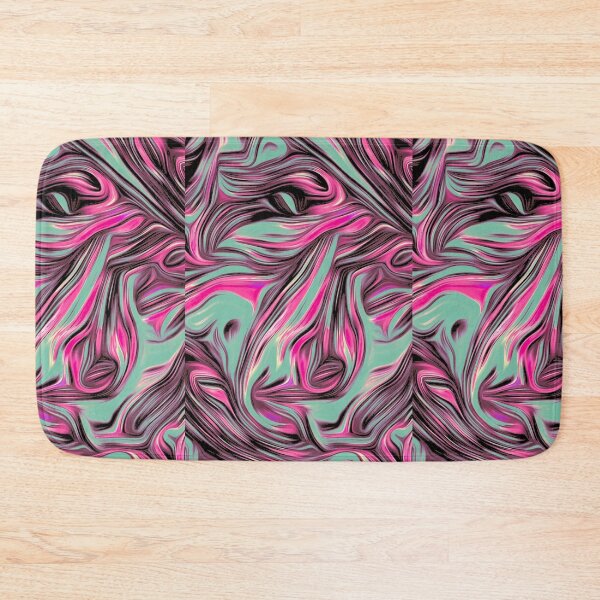 Item preview, Swirling Pink and Green Acid Rock Abstract Print - Textures designed and sold by CMooreWorx.