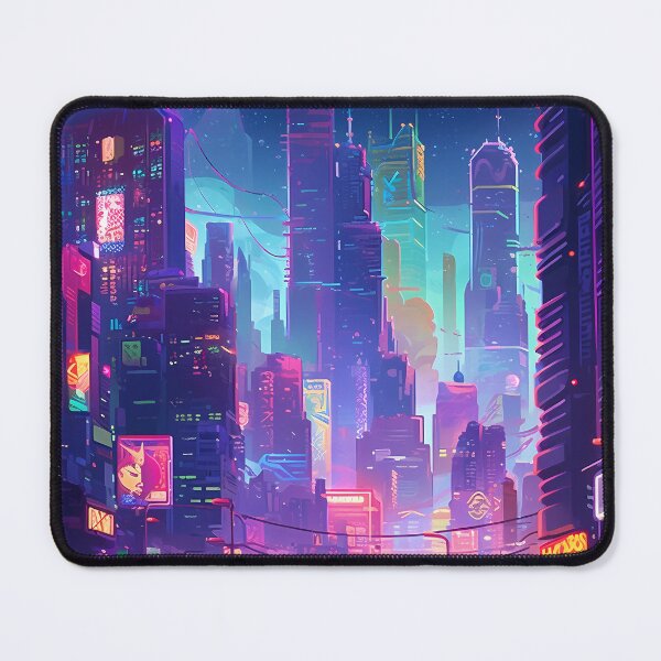 Item preview, neon cityscape designed and sold by Clawsorrow.
