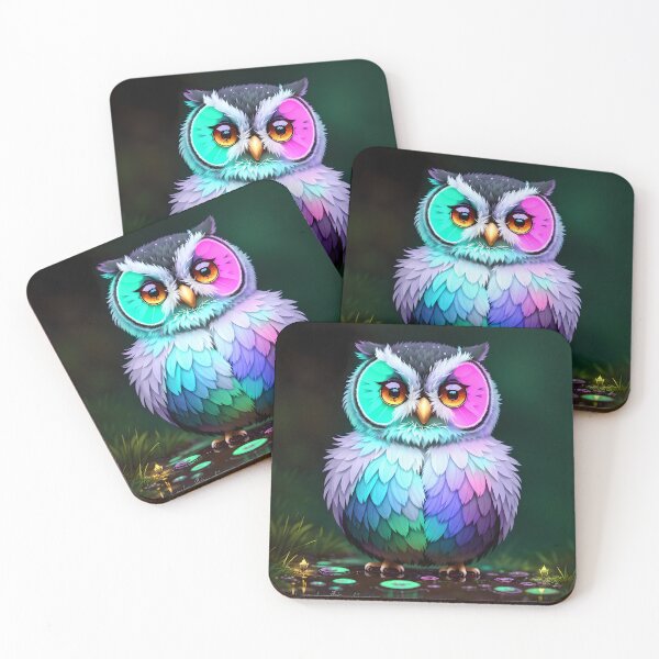 Item preview, Owls #011 designed and sold by recursedstudios.