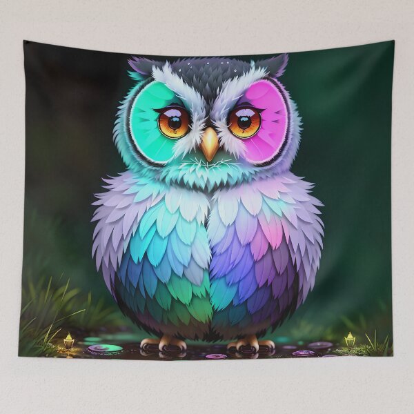 Item preview, Owls #011 designed and sold by recursedstudios.