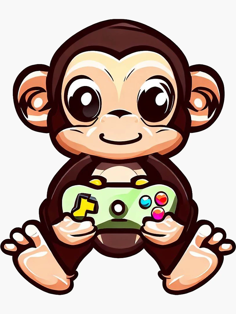 Video Games Monkey Sticker - Video Games Monkey Dance - Discover