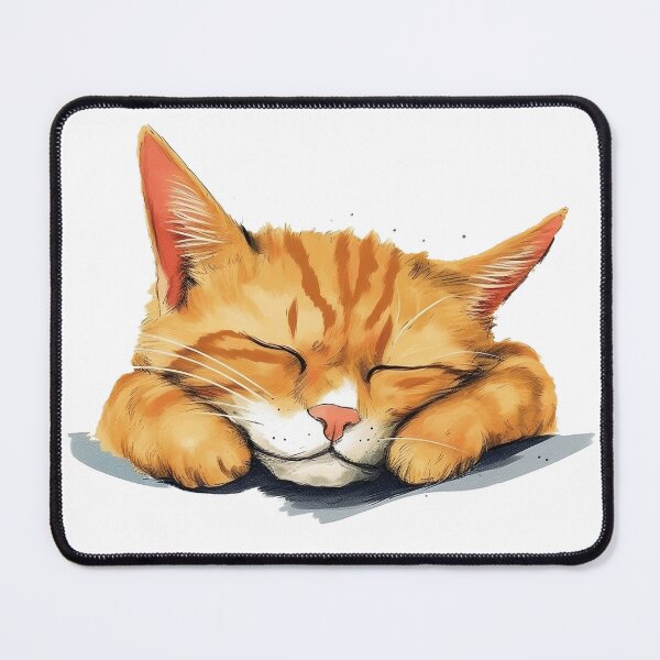 Item preview, Orange Sleepy cute Cat designed and sold by butani4.