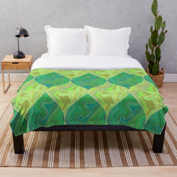 Item preview, Abstract yellow and green gradient wavy marble stone pattern designed and sold by Osting.