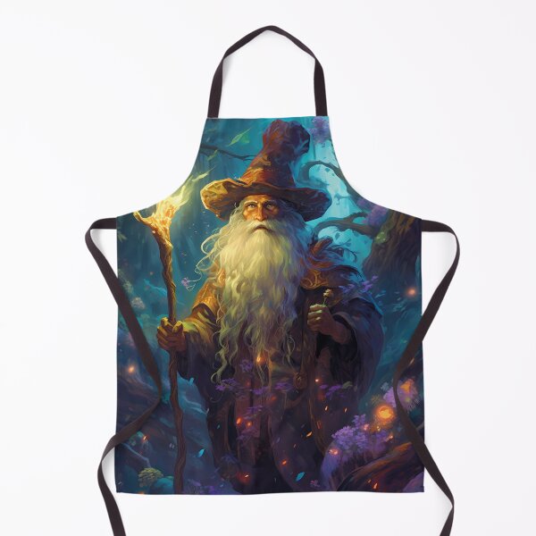 Item preview, Wizzard doing wizard stuff in magical forest designed and sold by Clawsorrow.