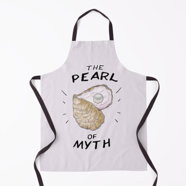 Item preview, The Pearl of Myth - watercolour line art oyster and pearl and title designed and sold by GreekMythComix.