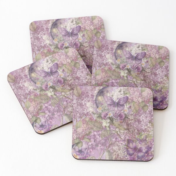Item preview, Lilac Flowers Purple Butterfly designed and sold by Bright76.