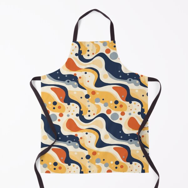 Item preview, Desertwave Dreams: Flowing Forms and Organic Shapes in Abstract Navy and Orange Patterns designed and sold by Prozeum.