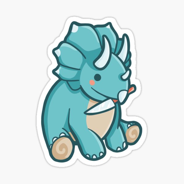 Item preview, Cute but dangerous Triceratops, Dino, Dinosaur designed and sold by hugadino.