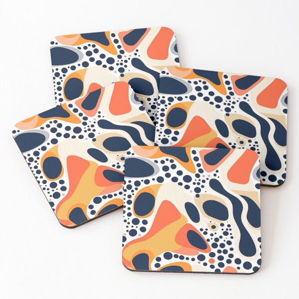 Item preview, Colorful Biomorphism: Exploring Multilayered Compositions in Orange and Brown designed and sold by Prozeum.