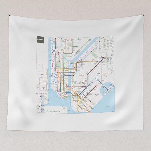 Item preview, New York Metro Map designed and sold by KNBS.